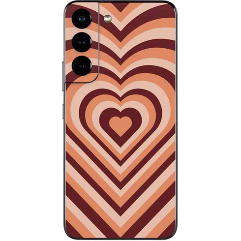 Autumn Heart Pattern Galaxy S22 Skin